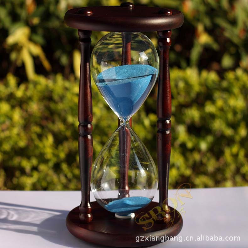 Home Furnishing Decoration crafts Large business affairs gift 60 wooden  hourglass timer Dasha Rosewood hourglass