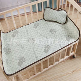 厂家直销卡通亚草童席婴儿草席婴儿宝宝凉席子手臂席枕头枕片