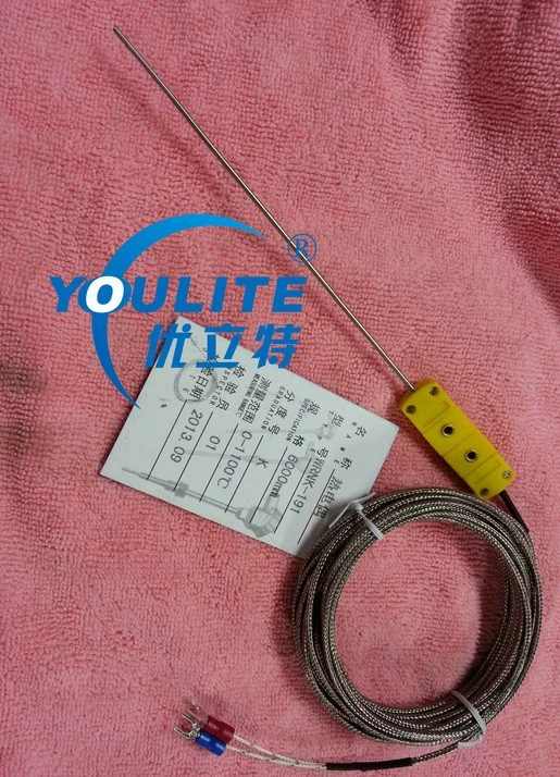 Бронированная термопара, гибкая термопара, тип К с вилкой WRNK-191