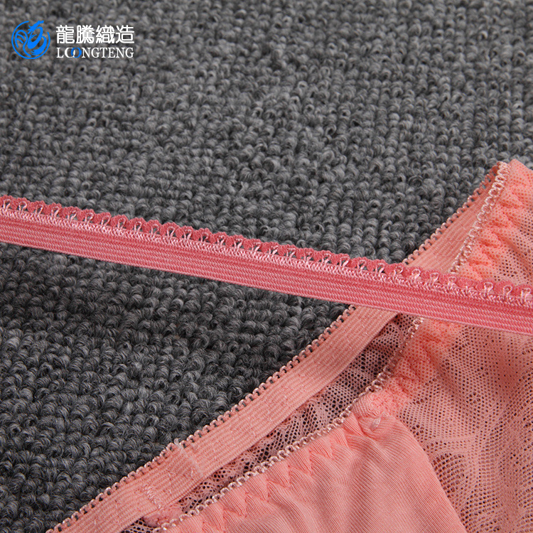 胸围内衣针织花边带 女士内裤针织带 跨境彩色内衣裤头包边松紧带