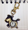 Necklace, retro keychain, pocket watch, Korean style, wholesale