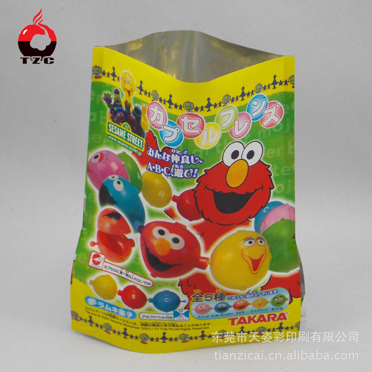东莞批发铝塑复合袋 彩印玩具袋 印刷阴阳异形包装袋