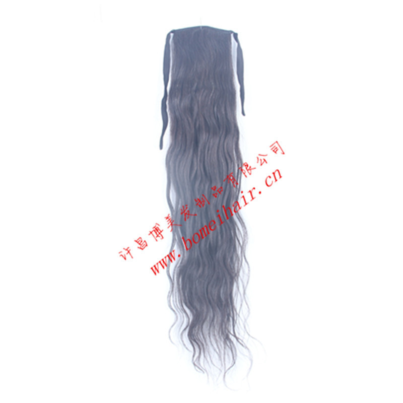 Factory wholesale good points good real-life wig long curly hair real hair ponytail can be hot can be dyed easy modeling processing