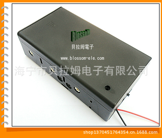 一号三节电池盒  1号3节带盖子电池盒  圣诞灯电池盒