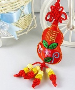 new pattern Best Sellers Two-sided Embroidery Sachet Sachet New models Gourd-shaped