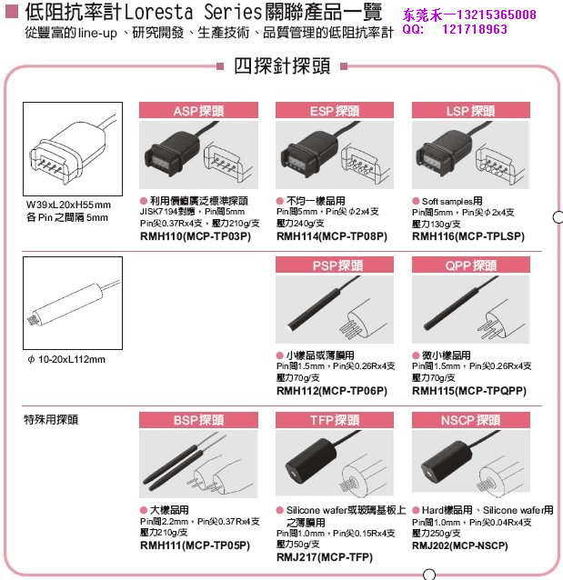 MCP系列探头及checker