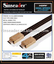 ����1.4�汾 HDMI �⾀�� �X�Ͻ�Flat HDMI M/M CABLE,֧��4K