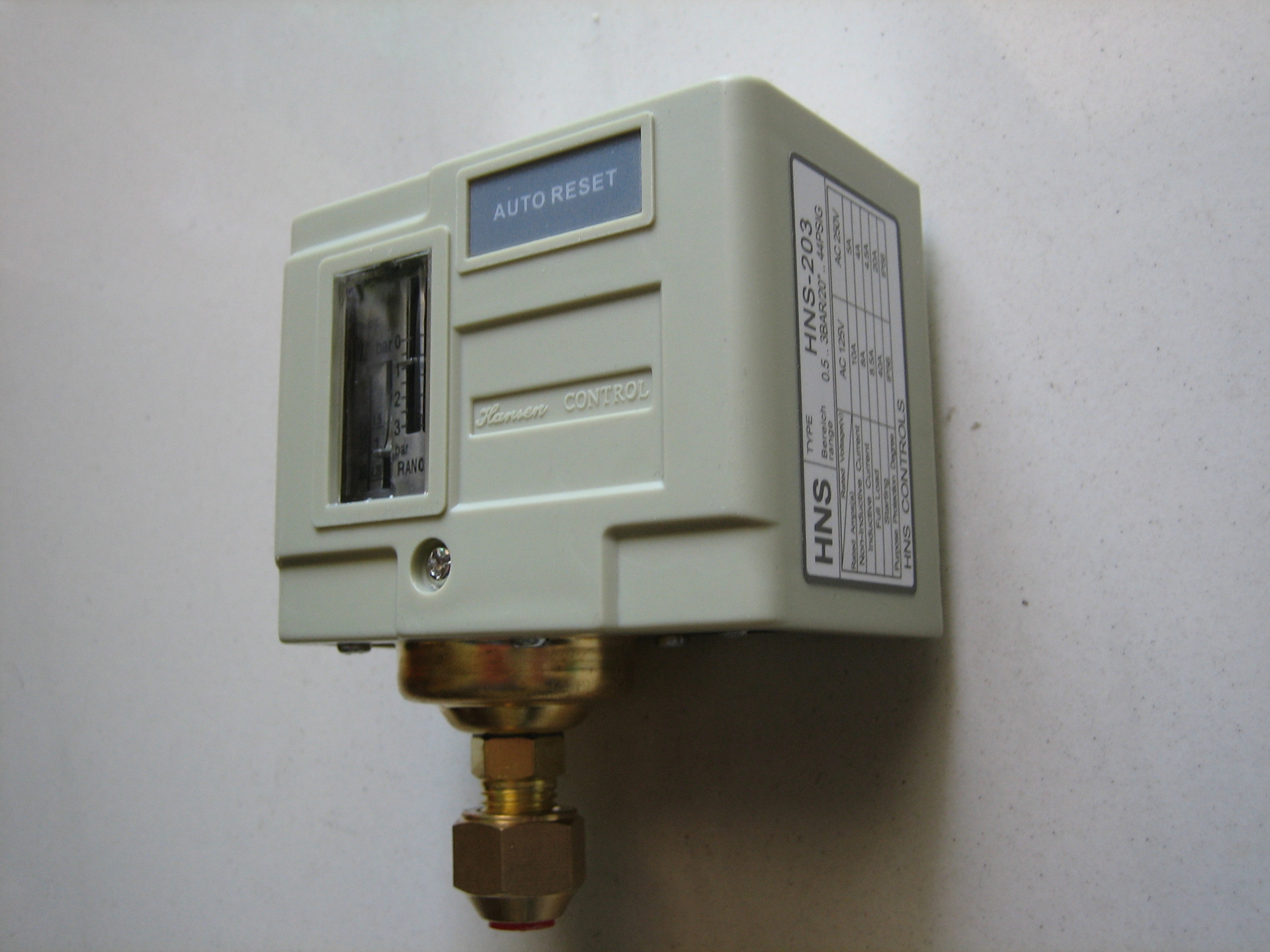 韩国汉森HNS-203~230压力开关控制器 送1/4寸铜螺牙厂家直销