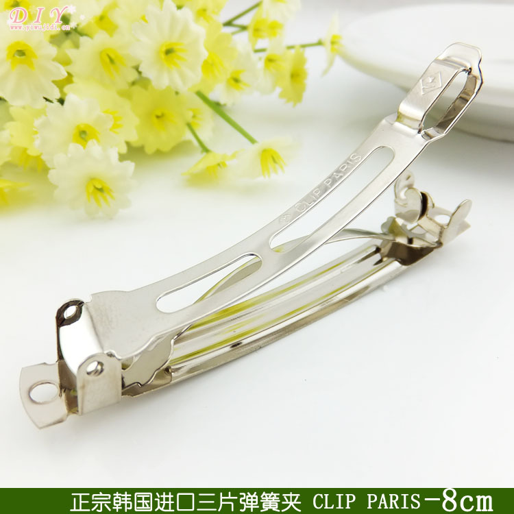 韓國進口CLIPPARIS發夾配件　diy發夾材料包 飾品配件8cm