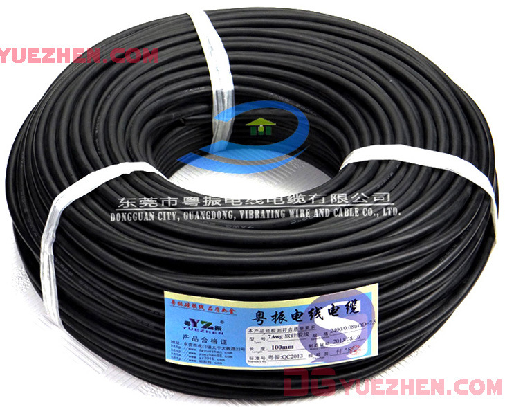 Cable de silicona extra suave 9AWG negro