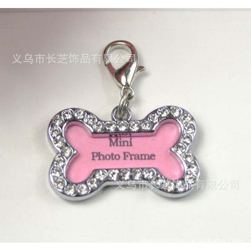 Pet ID Tag Pet Accessories Small Bone Diamond Pet Tag Halloween Easter Dog Tag