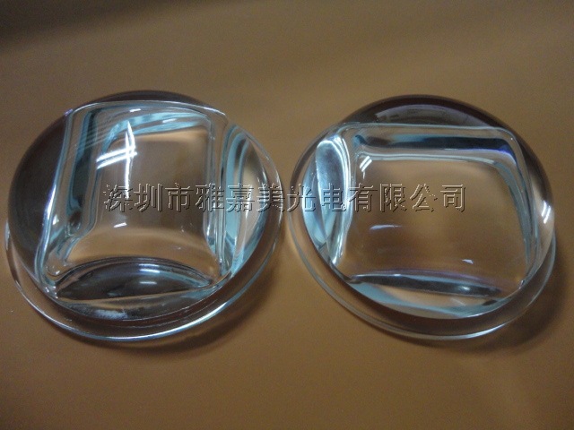 工矿灯大功率LED透镜 直径77.5MM凹凸透镜 光学玻璃透镜