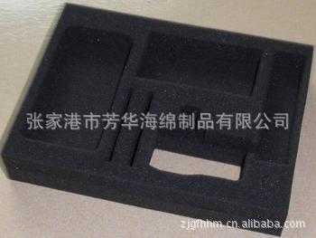 黑色包装海绵 防静电海绵衬垫 电子产品海绵包装