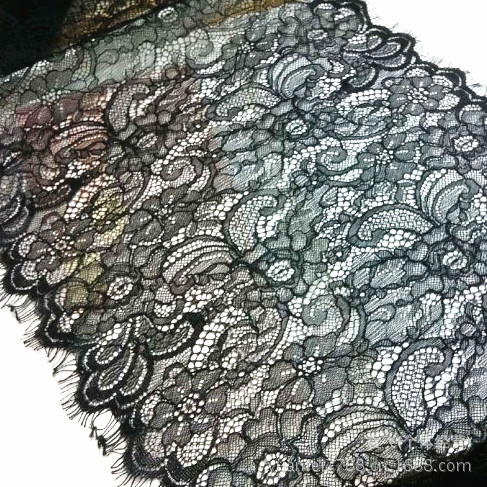 H-56对称双边锦纶蕾丝睫毛花边DIY服装辅料31厘米染色现货