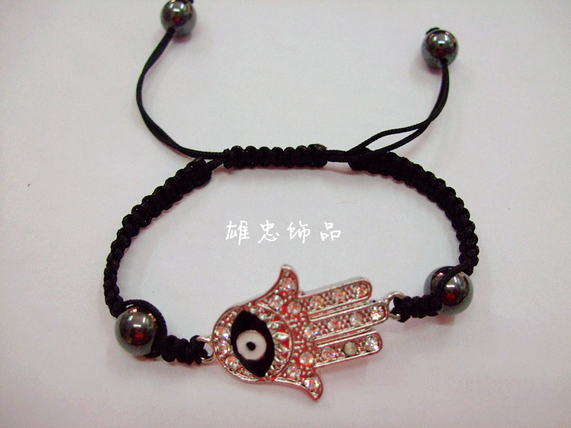 Turkish eye ethnic Sky Eye diamond bracelet Arab Fatima Hand bracelet Hamsa Hand