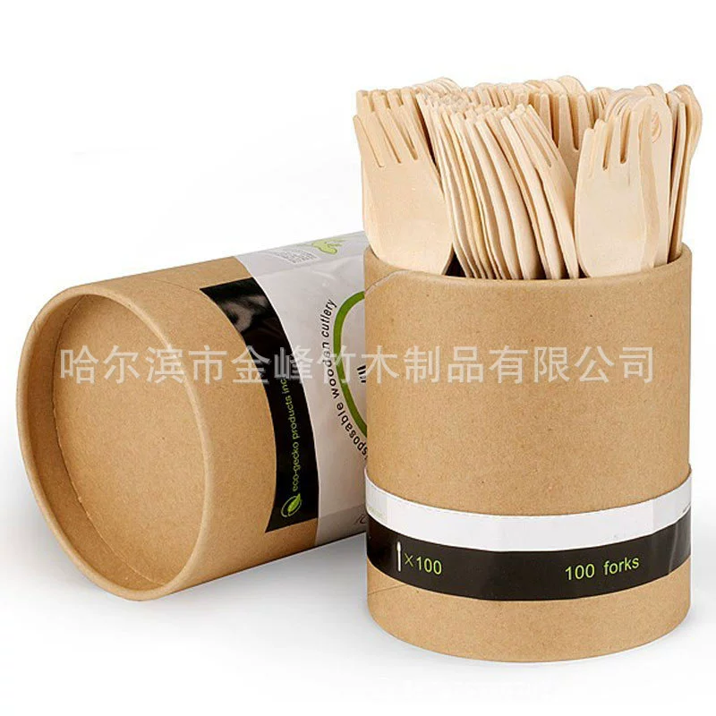 Продаем одноразовые деревянные столовые приборы, вилки, ложки и столовые приборы, смешанные деревянные столовые приборы.