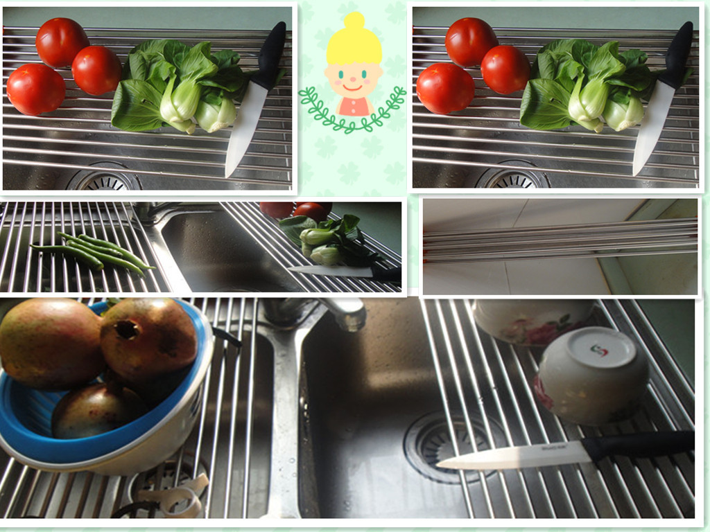 折叠沥水架 水槽沥水架用304不锈钢精密管