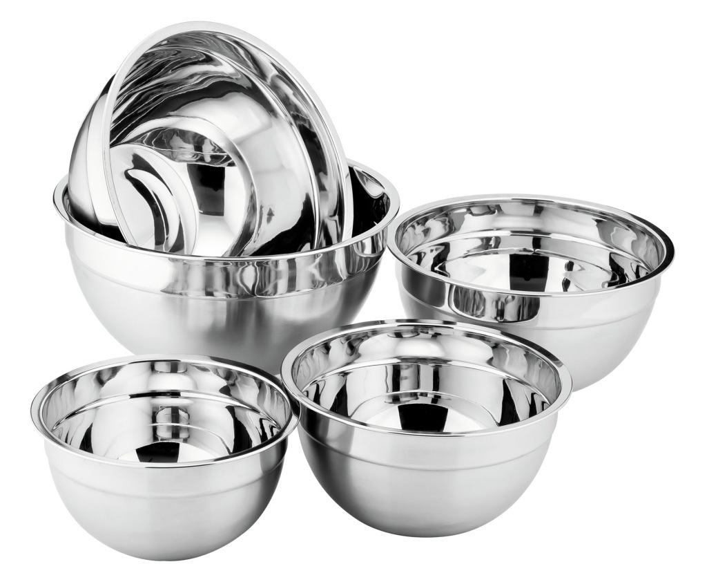 厨房烘焙用品 不锈钢打蛋盆 沙拉碗 防滑硅胶底洗菜盆