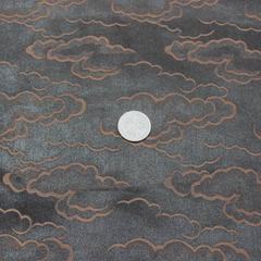 順德拷莨 真絲交織香雲紗莨紗朵朵雲 中式服裝店唐裝製衣面料0008