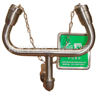 不锈钢盆式洗眼器不锈钢洗眼器应急医用滤网双喷头工业工业洗眼器