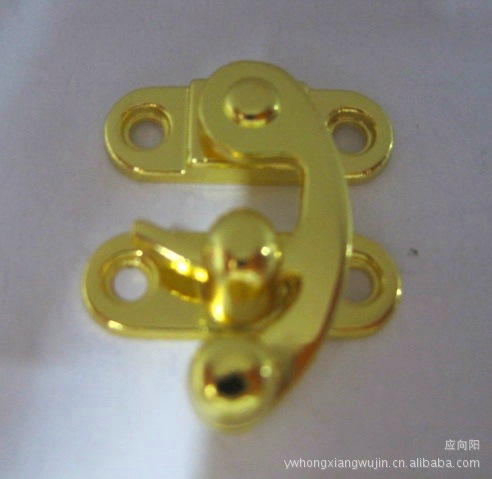 供应锌合金压铸 牛角扣 左右钩锁 箱包锁扣