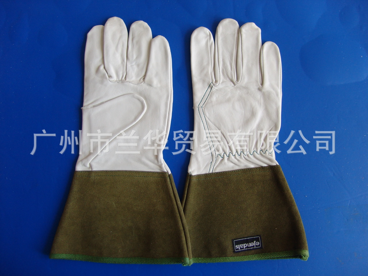02OG-GG-W01 白色羊皮长款电焊劳保手套