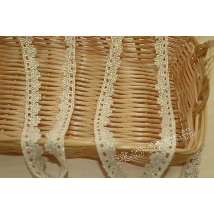 来图来样工 diy棉线花边辅料 打折花边 三合一花边 C029