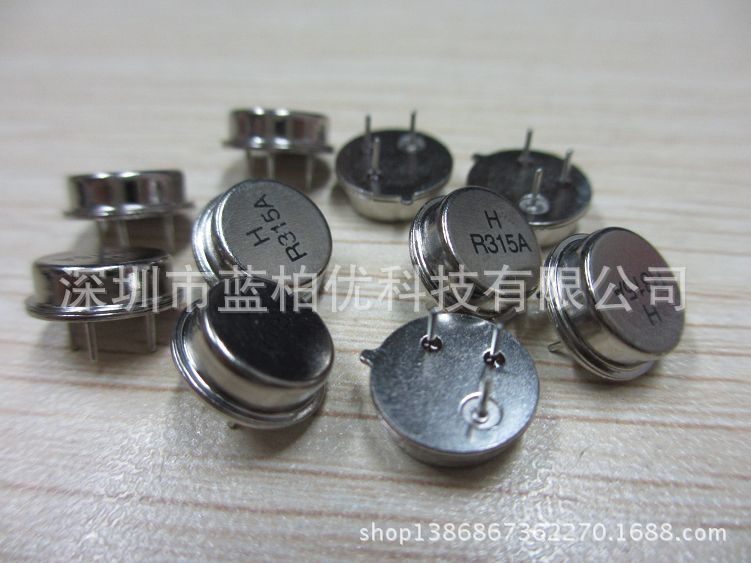全系列晶振 场表谐振器 圆形三脚 R315A 手上现货 随时可发货