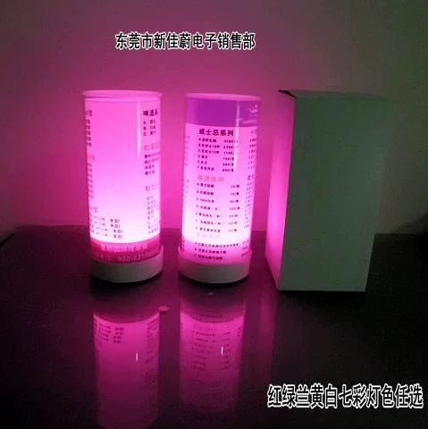 Поставка светящейся барной лампы круглая лампа меню бар заказ пластины Современная пластина меню может быть настроена освещение