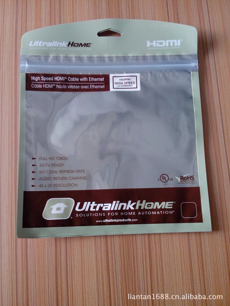 专业生产各种异形袋 阴阳铝箔袋 HDMI线材包装袋  厂家优惠直销