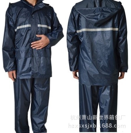 Manufacturer Wholesale Shiqi Reflective Motorcycle Raincoat Casual Outdoor Work Split Raincoat Suit for Adults