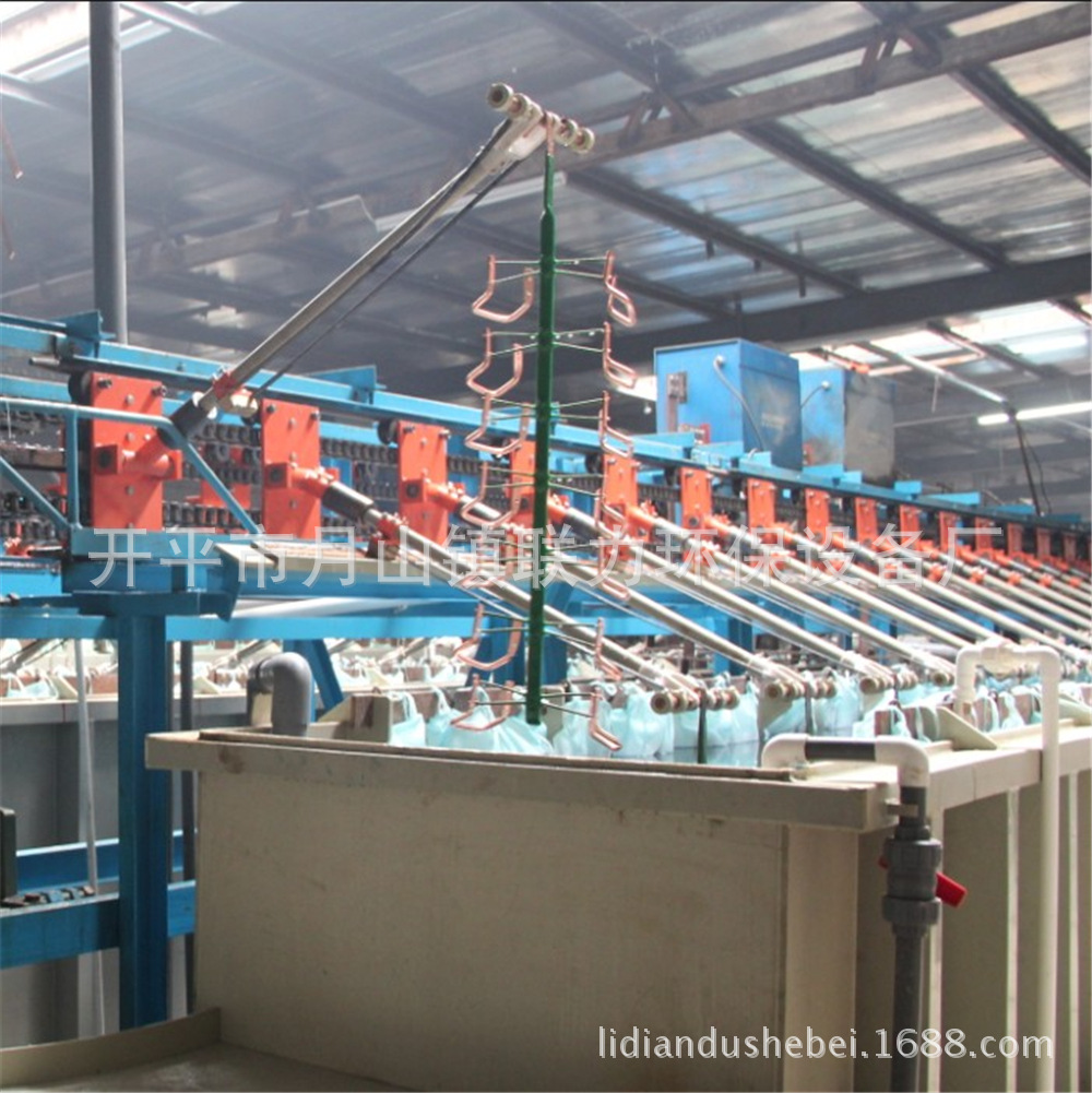 台山不锈钢件自动电镀爬坡式生产线/中山小榄灯饰灯具电镀设备