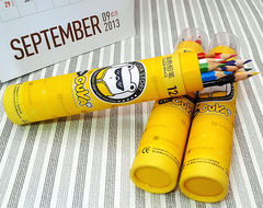 True Color 12-Color Cool Cute Cylinder Colored Pencils CK-036-12, Drawing Art Coloring Colored Pencils