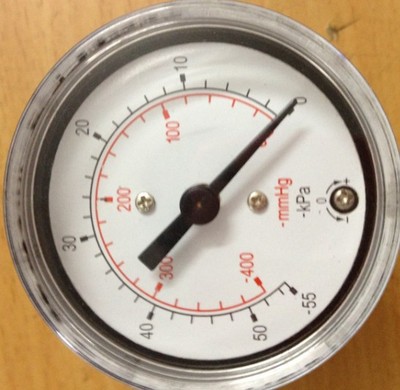 Supply diameter 52mm Medical care equipment pressure The meter Use Range -55-0KPA