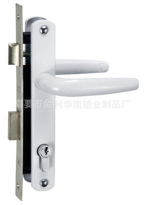 Capitán 8500 aleación de aluminio cerradura de la manija de la puerta marco de aluminio cerradura de la puerta plana puerta de acero de plástico cerradura de la manija de la puerta de ventas directas de fábrica