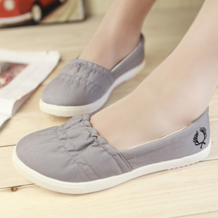  New Spring Korean Style Women's Casual New Shoes Flat Shoes Canvas Shoes White Canvas Shoes Women's Single Shoes Wholesale