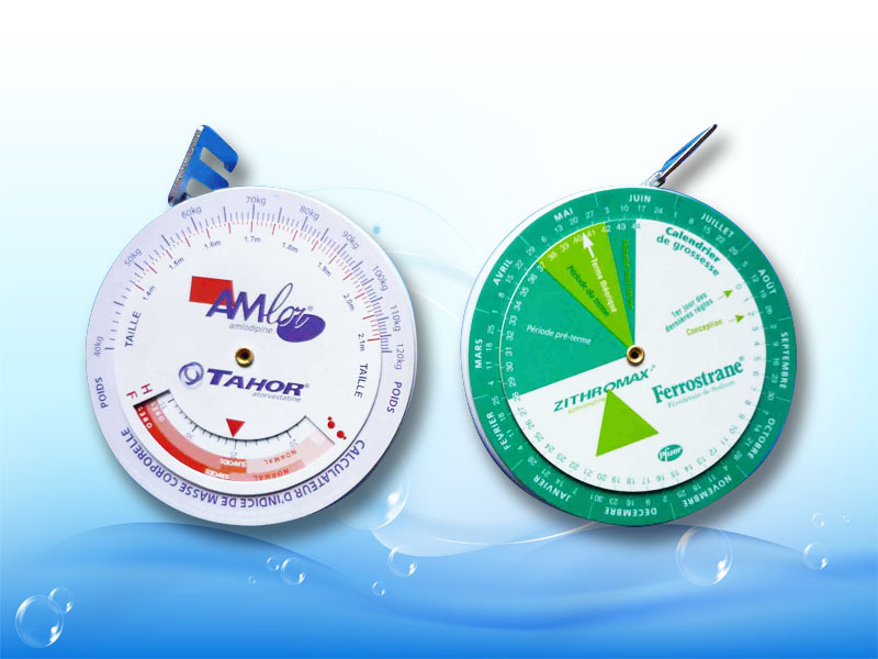 BMI转盘尺 健康指数尺 BMI礼品赠品尺