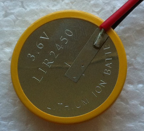 LIR2450 3.6V可充电带线电池 3.6v扣式充电电池