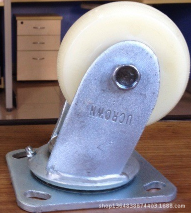 脚轮 4寸 重型 双轴承尼龙万向轮优冠脚轮手推车轮PP轮活动轮