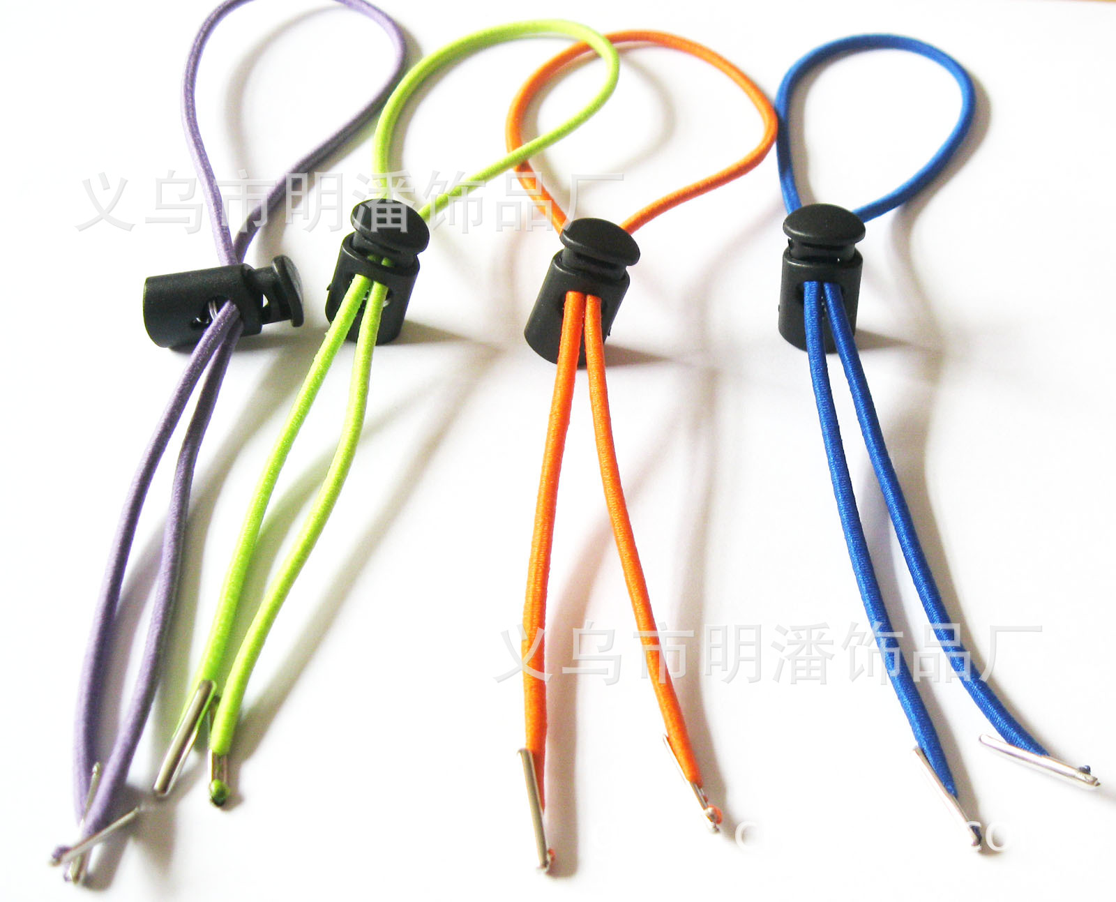 厂家定做服装帽绳，卡头松紧尼龙绳扣 防风绳 绳扣可调节