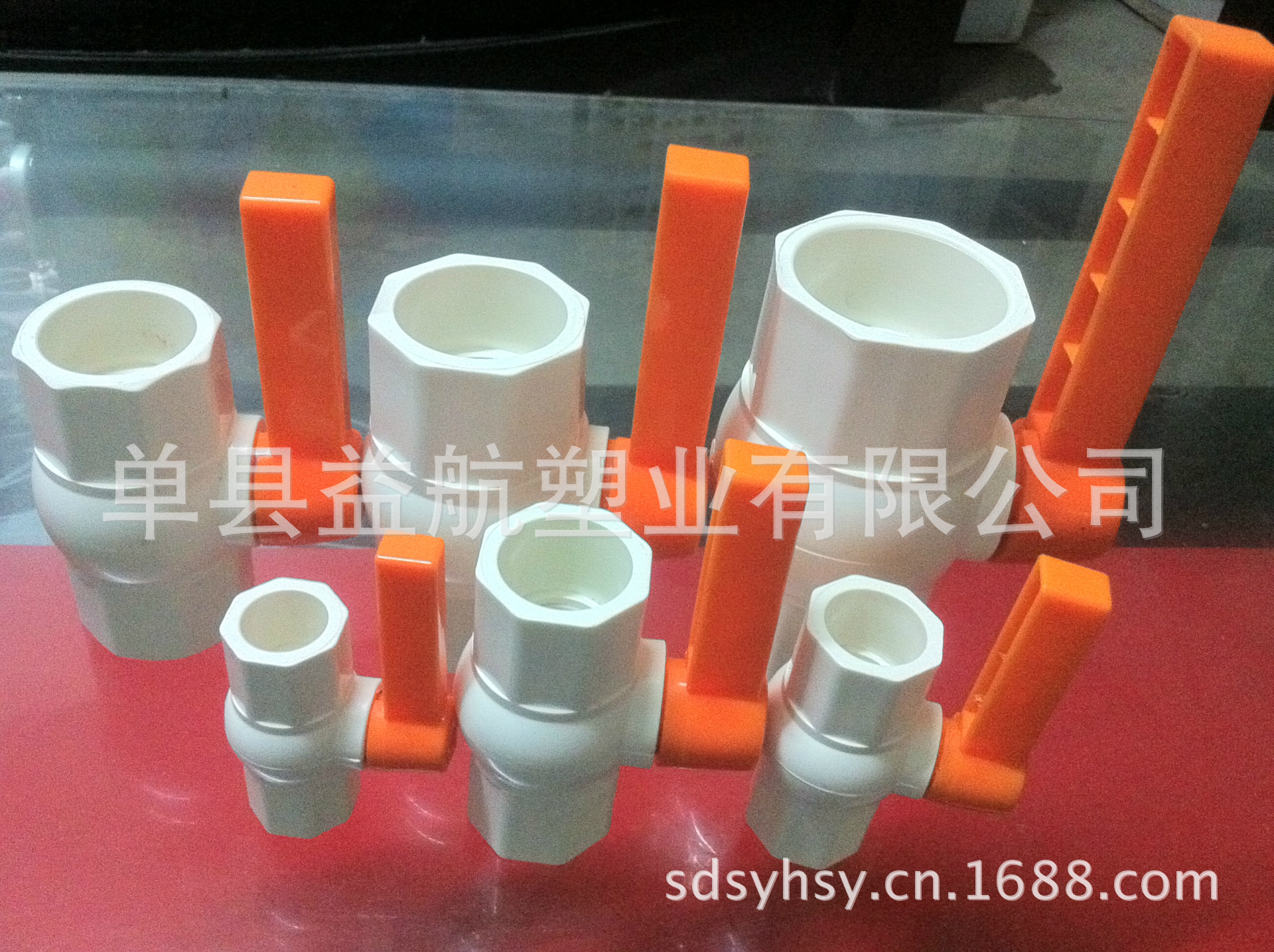 PVC八角球阀1/2寸至4寸能满足各个国家需求颜色齐全