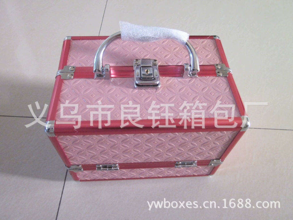 Детальная оптовая к หลф makeup box средняя мода двойное открывание набор из нескольких слоев для макияжа, специализированная коробка