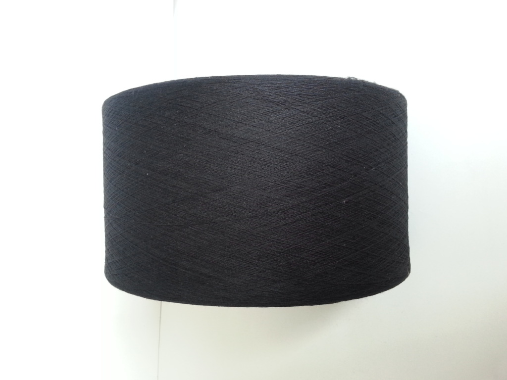 袜子纱织布纱气流纺 再生棉纱 10支黑纱 特价