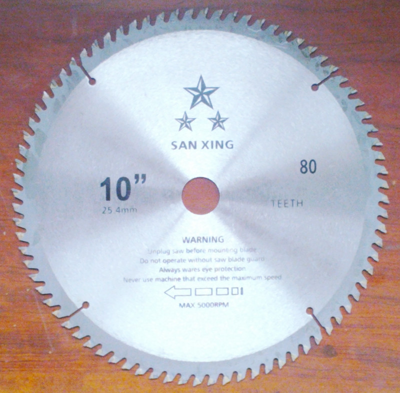 厂家供应 10寸80齿普通级 硬质合金木工锯片/电圆机用锯片切割片