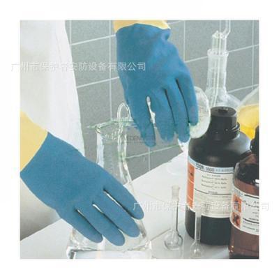 Ansell 2243 天然橡胶表浸25%氯丁橡胶涂层手套 安思尔防化手套