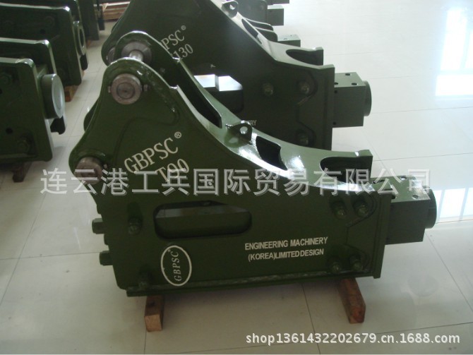 工兵破碎锤 炮头 进口破碎锤 液压破碎锤 4T钎杆85 挖机6-11卡特