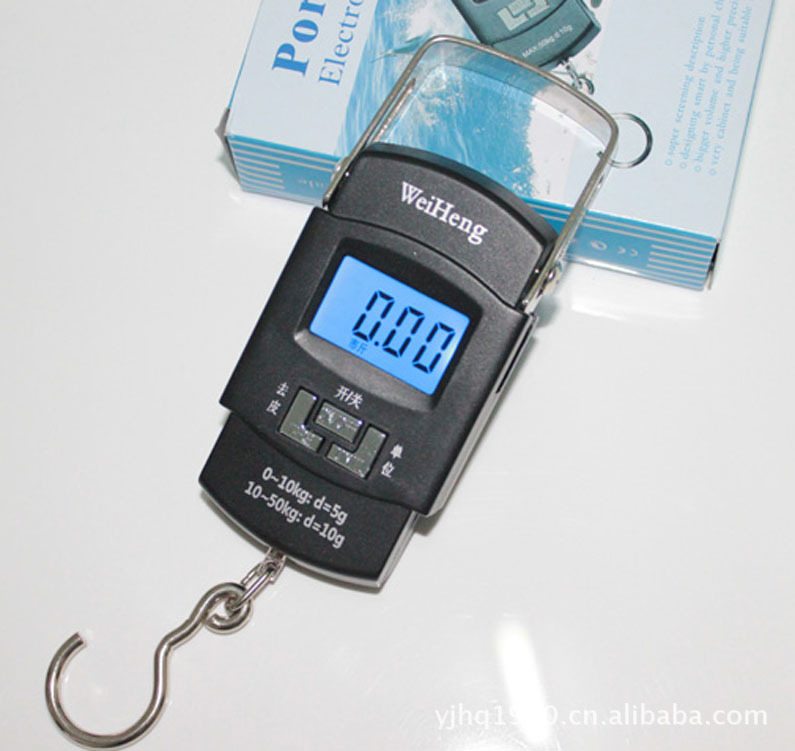 便携式手提电子称 挂秤 弹簧秤 快递秤 手提秤50KG 电子秤