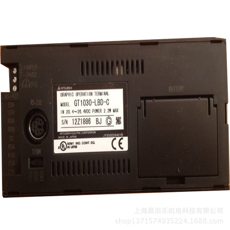 供应 三菱人机界面原装三菱触摸屏GT1030-LBD-C 备有