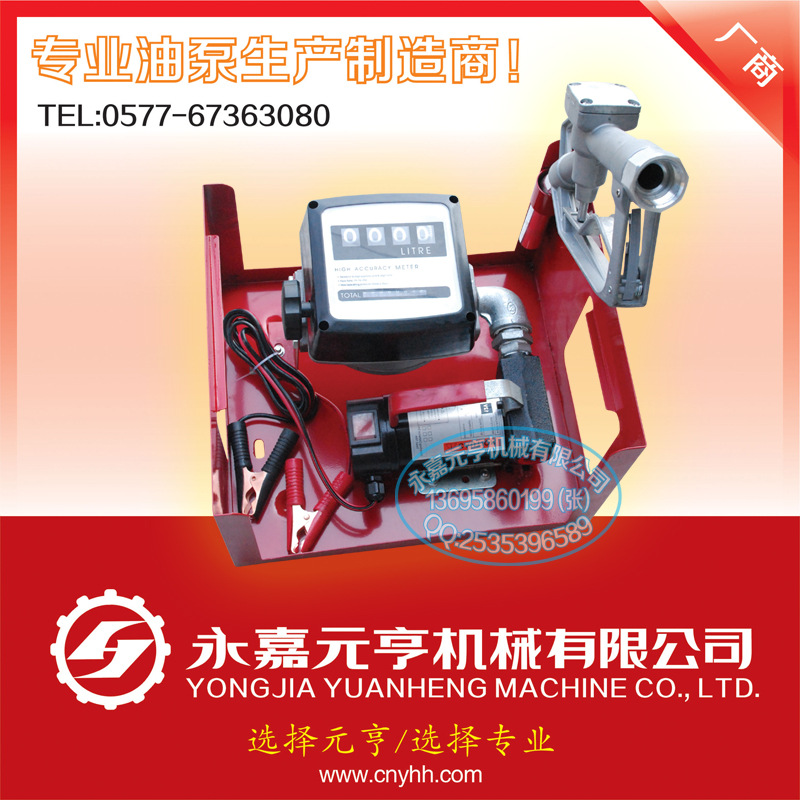 12V 电动油泵总成 便携式加油加油 12V电动加油泵