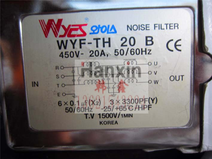 议价韩国WOONYOUNG云永滤波器 WYFTH20B4 WYFT40T2A